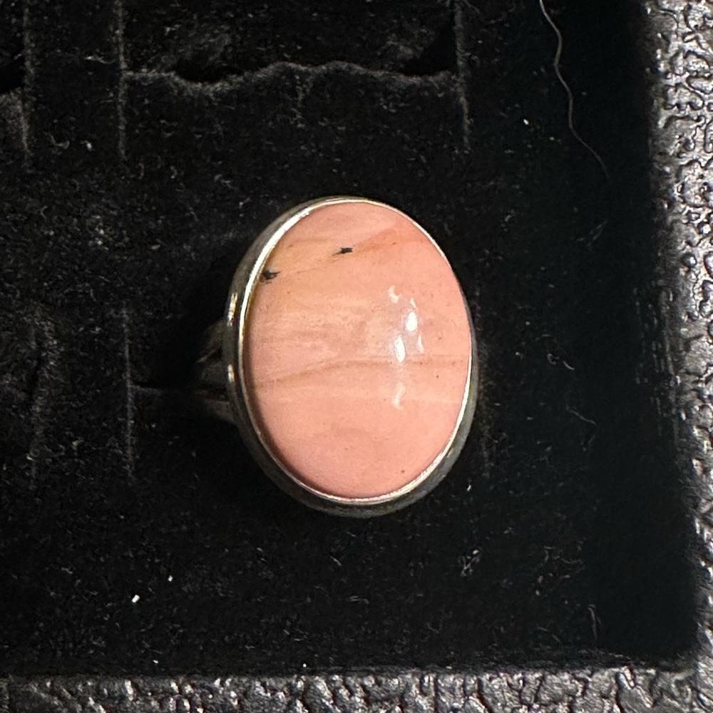 Solid Sterling Silver Size 8 Moonstone Barely Worn - image 1